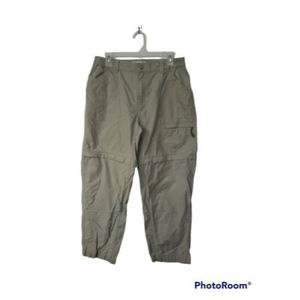 Columbia Convertible Pants Shorts Womens 12 Hiking zip off khaki elastic